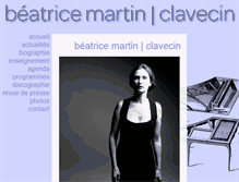 Tablet Screenshot of beatricemartinclavecin.com